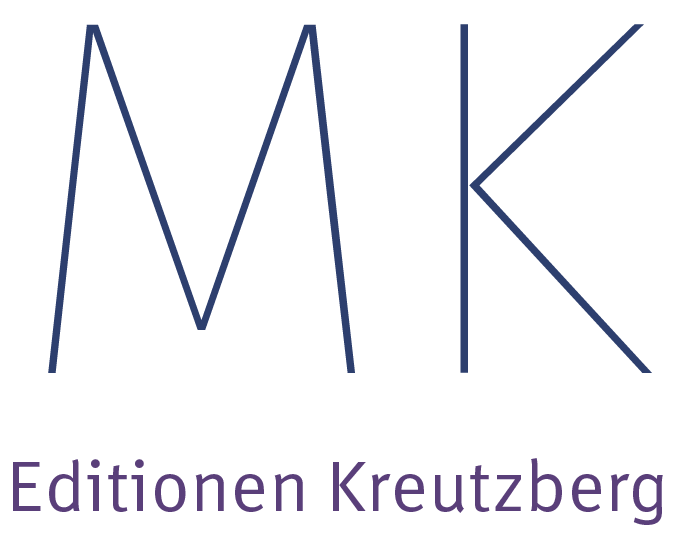 Logo mit Buchstaben MK und Text Editionen Kreutzberg